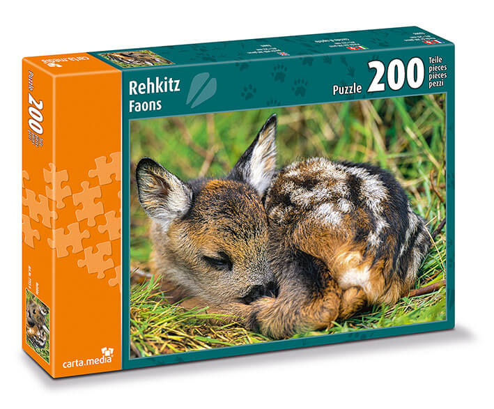 Rehkitz (Faons) ein Puzzle mit 200 Teilen für Kinder und Erwachsene. Günstig online kaufen.