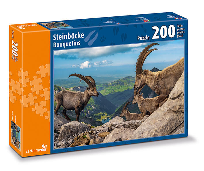 Steinböcke (Bouquetins) Puzzle mit 200 Teilen für Kinder und Erwachsene günstig online kaufen