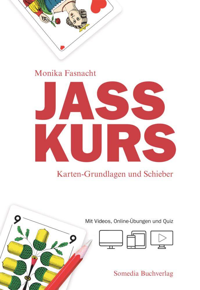 Buch Jasskurs von Monika Fasnacht mit Karten-Grundlagen und Schieber Jass lernen