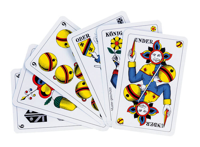 Deutschschweizer Jasskarten Kartenspiel von AGM AG Müller und bei Jasswelt günstig kaufen
