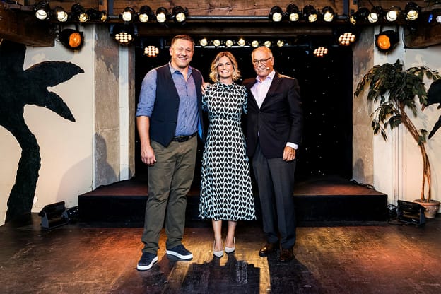 Alt Bundesrat Adolf Ogi im Samschtig-Jass mit Fabienne Bamert und Jörg Abderhalden