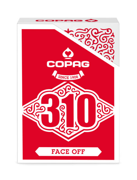Copag 310 Pokerkarten Face off rot
