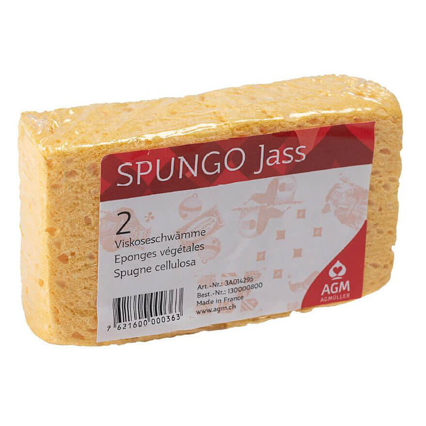 AGM 2 Jass-Schwämme «Spungo» aus Viskose