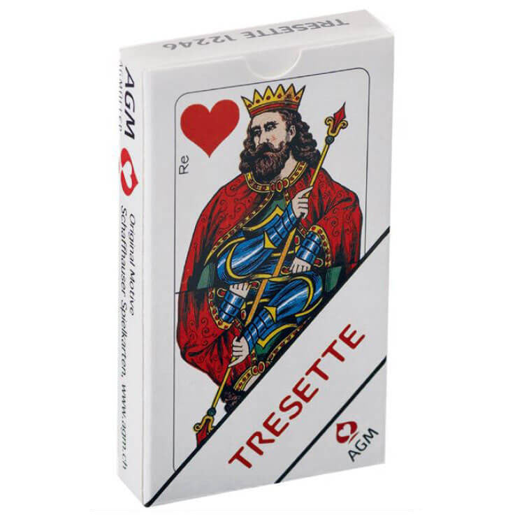 Tresette das Tessiner Kartenspiel von AG Müller mit Piquet Spielkarten. Jetzt online günstig kaufen auf Jasswelt.ch