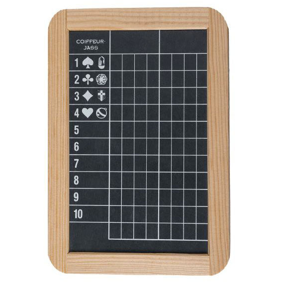 AGM Jasstafel für den Coiffeur Jass im Format 165 x 240 mm. Günstig online auf Jasswelt.ch kaufen