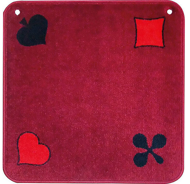Jassteppich rot - Piquet Jass-Symbole