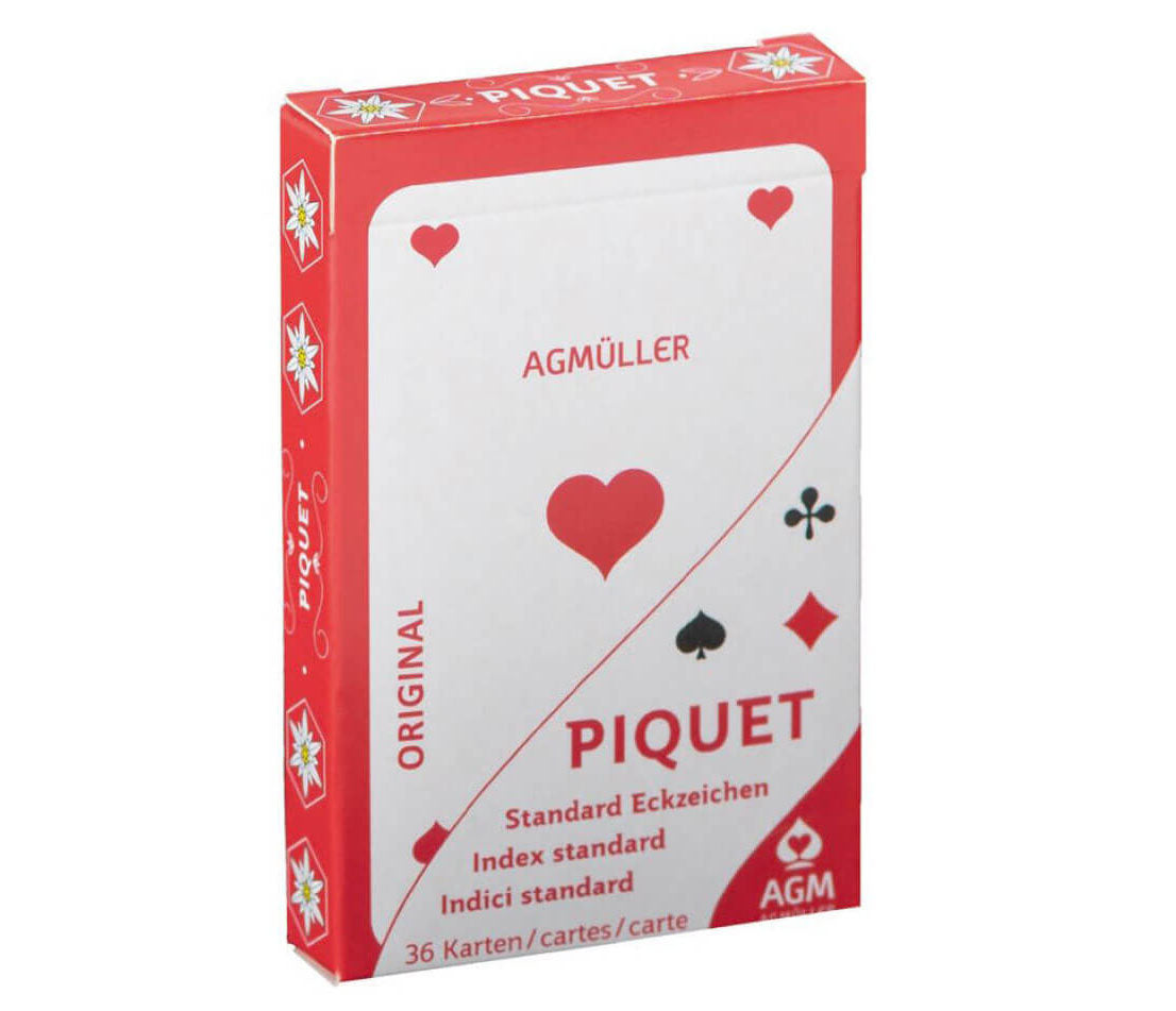 Französische Edelweiss Jasskarten verpackt in einem Kartonfaltetui