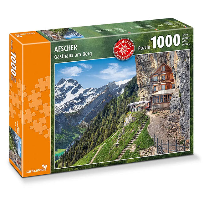 Aescher Gasthaus am Berg Puzzle mit 1000 Teile günstig online kaufen