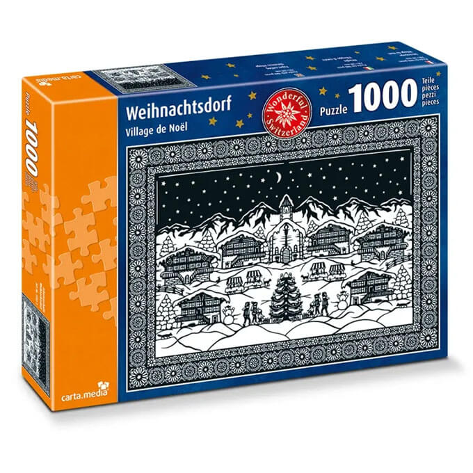 Weihnachtsdorf 1000 Teile Puzzle von Carta Media günstig kaufen bei Jasswelt
