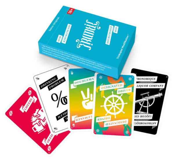 Frantic Doublemaker ist eine Erweiterung zum Basisspiel. Lustiges Trinkspiel ab 18 Jahren.