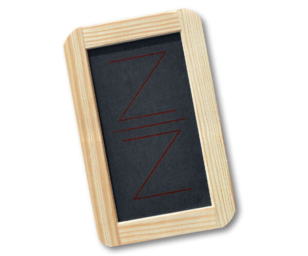 Mini Jasstafel mit Holzrahmen und Schiefertafel günstig online kaufen