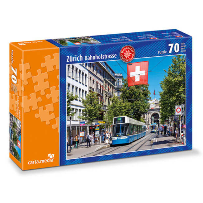 Zürich Bahnhofstrasse Puzzle für Kinder mit 70 Teile günstig online kaufen