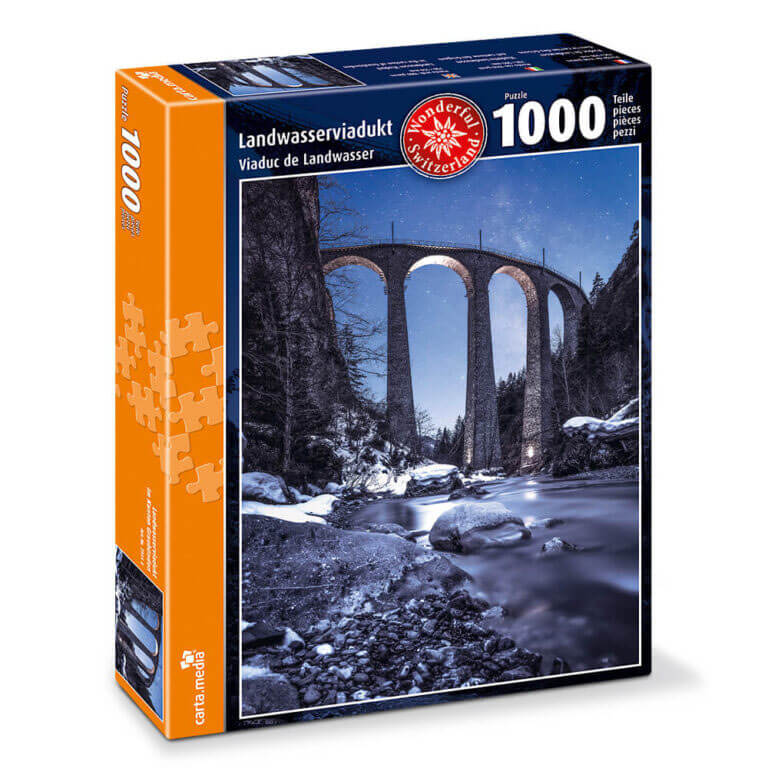 Landwasserviadukt Puzzle mit 1000 Teilen von Carta Media günstig online kaufen.