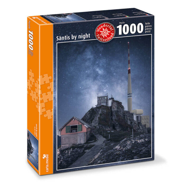 Säntis by Night Puzzle mit 1000 Teile von Carta Media günstig online kaufen.
