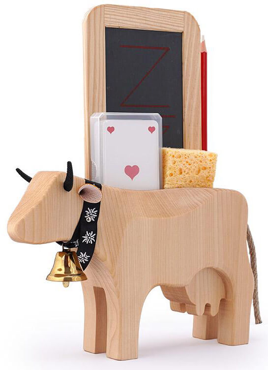 Original Trauffer Jass Kuh geölt mit französischen Piquet Jasskarten und Jasstafel günstig online kaufen