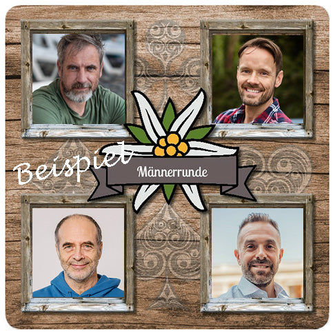Personalisierter Jassteppich Fenstercollage mit eigenem Text und Deutschschweizer Jass-Symbolen. Jetzt günstig online kaufen.