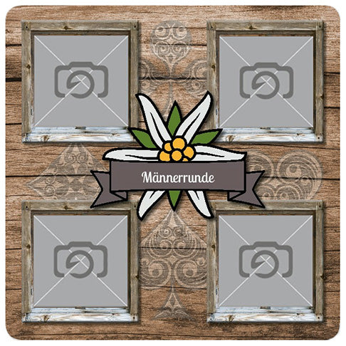 Personalisierter Jassteppich Fenstercollage mit eigenem Text und Deutschschweizer Jass-Symbolen. Jetzt günstig online kaufen.