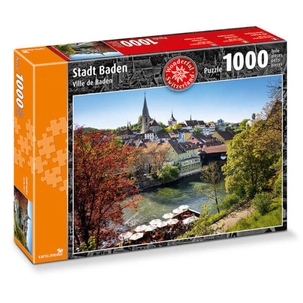 Puzzle von der Stadt Baden mit 1000 Teile für Kinder und Erwachsene