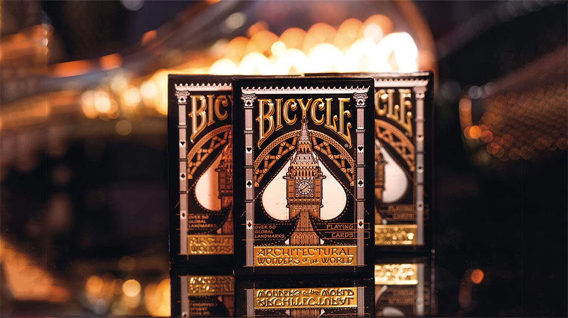 Bicycle Architectural Wonders of the World Pokerkarten für Design Fans und als Geschenkidee. Kartenspiel