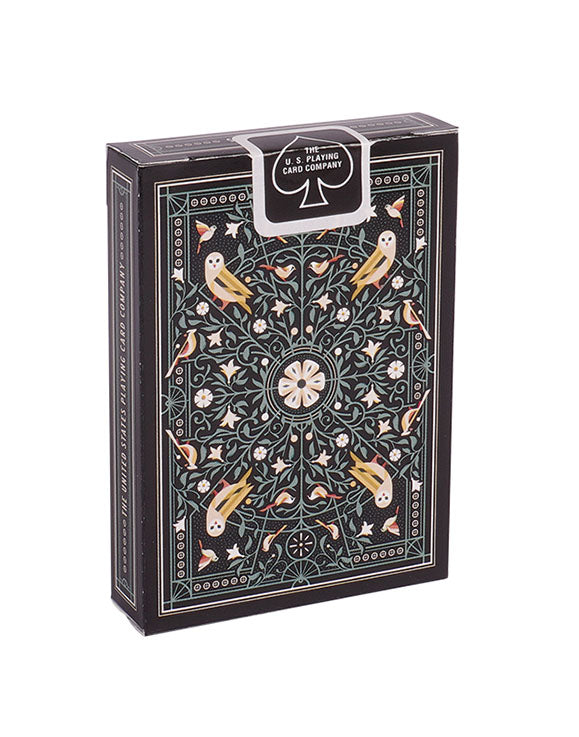 Bicycle Aviary Pokerkarten mit edlem Design und Verpackung. Günstig online kaufen. Rückseite mit Design.