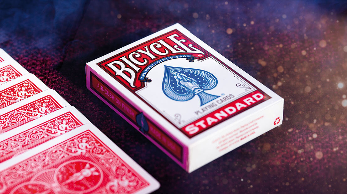 Bicycle Standard 2er Pack Pokerkarten mit Back Rider Rückseite in Rot und Blau. Schnell lieferbar