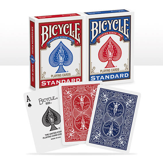Bicycle Standard 2er Pack Pokerkarten mit Back Rider Rückseite in Rot und Blau. Günstig online kaufen.