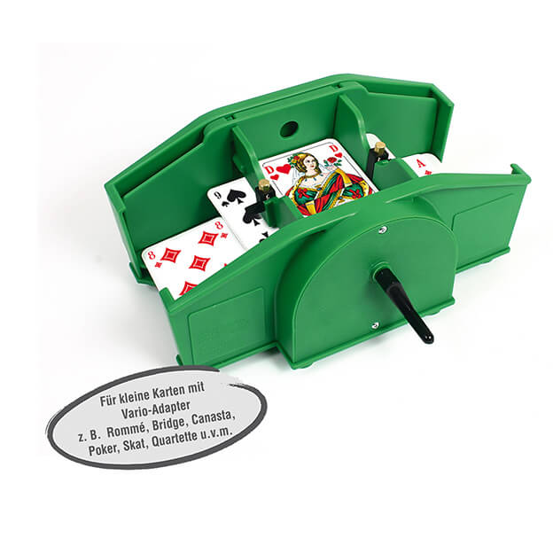 ASS Altenburger Kartenmischer Vario. Spielkarten einfach mischen lassen. Auch für grosse Spielkarten