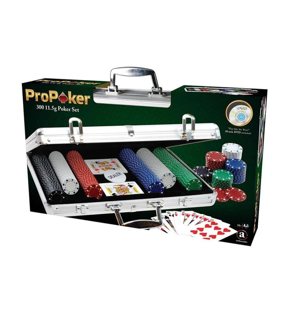 ProPoker Set im Aluminium Koffer. Geniessen Sie das Las Vegas Feeling zuhause. Grosses Pokersortiment