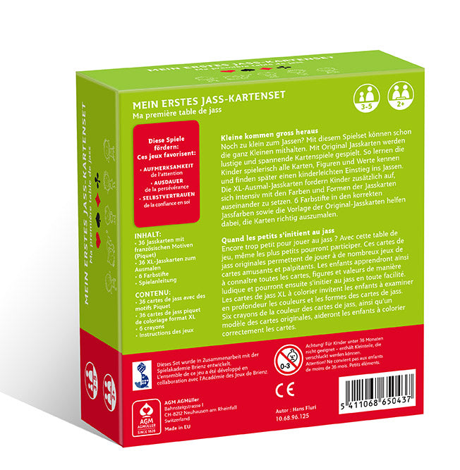 Mein erstes Jass-Karten-Set französische Spielkarten für Kinder günstig kaufen