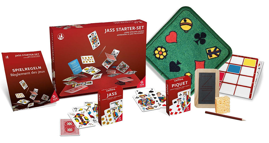 Jass Starter-Set - spielend Jassen lernen mit Jasstafel, Jasskarten und Spielregeln