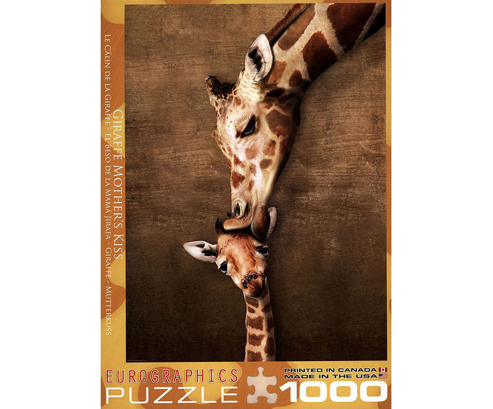 Giraffe mit Baby Puzzle 1000 Teile. Mit Tieren für Erwachsene und Kinder günstig online kaufen