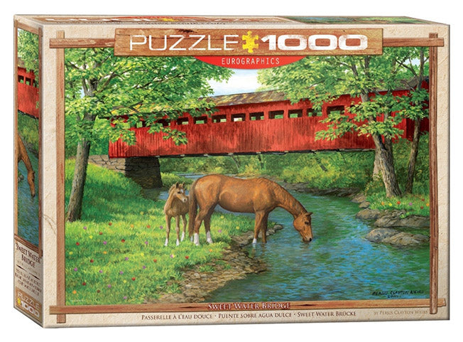 Sweet Water Brücke Puzzle 1000 Teile von Eurographics für Senioren günstig online kaufen