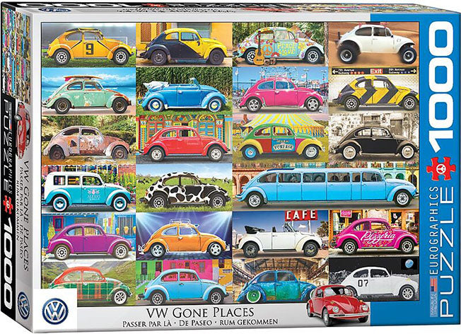 VW Käfer - Rumgekommen Puzzle 1000 Teile Gone Places von Eurographics günstig online kaufen