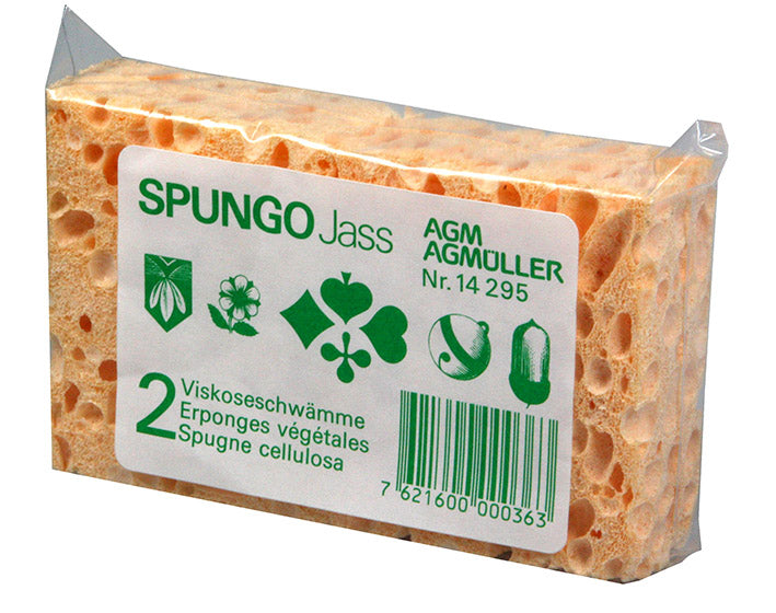 AGM 2 Jassschwämme «Spungo» aus Viskose günstig online bei Jasswelt.ch kaufen. Ideal für Jasstafel