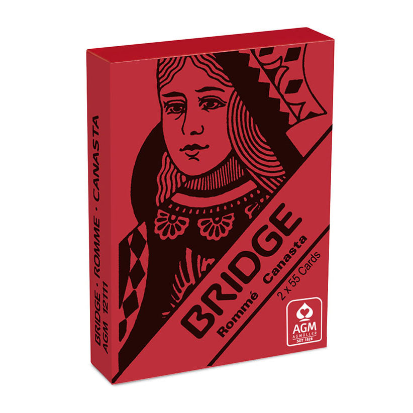 Bridge Kartenspiel, grün/gelb assortiert. Rote Verpackung. Auch für Rommé, Canasta, Poker günstig online kaufen