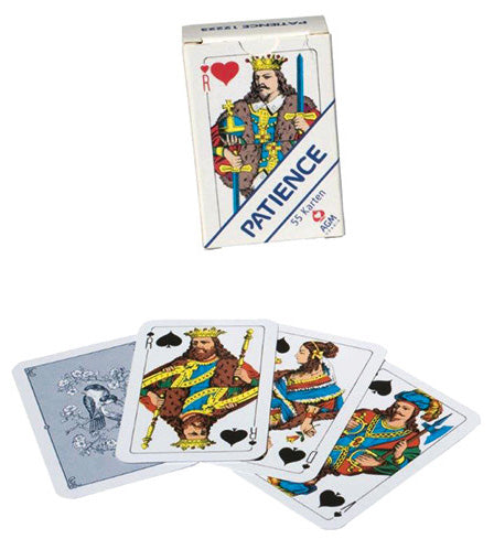 Patience Karten blau. Beliebtes Kartenspiel von AG Müller für Senioren günstig online kaufen.