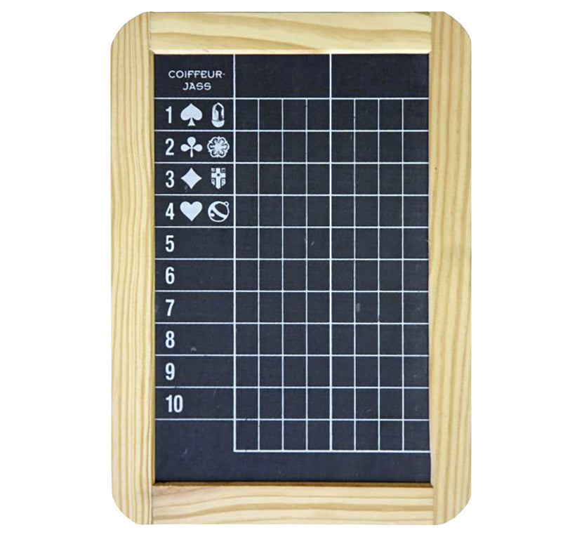 AGM Jasstafel für den Coiffeur Jass im Format 165 x 240 mm. Günstig online auf Jasswelt.ch kaufen