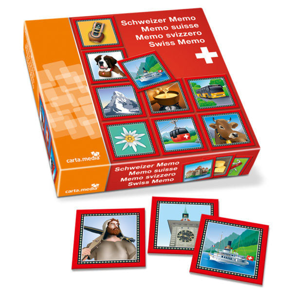 Schweizer Memo - Memo suisse - Memo svizzero - Swiss Memo. ab 4 Jahren für Kinder günstig online kaufen