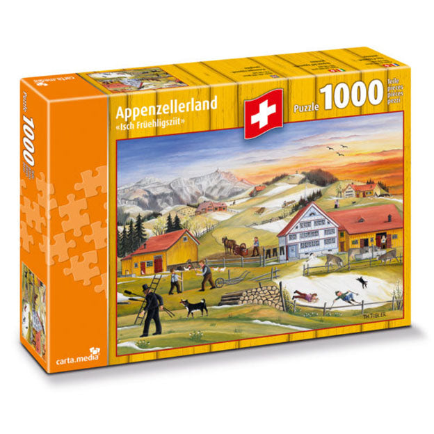Appenzellerland - Isch Früehligsziit Puzzle 1000 Teile von carta.media günstig online kaufen auf Jasswelt.ch