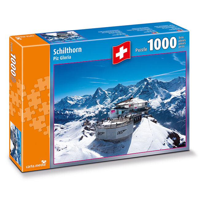 Schilthorn Piz Gloria Puzzle 1000 Teile von carta.media für Senioren  und Erwachsene günstig online kaufen
