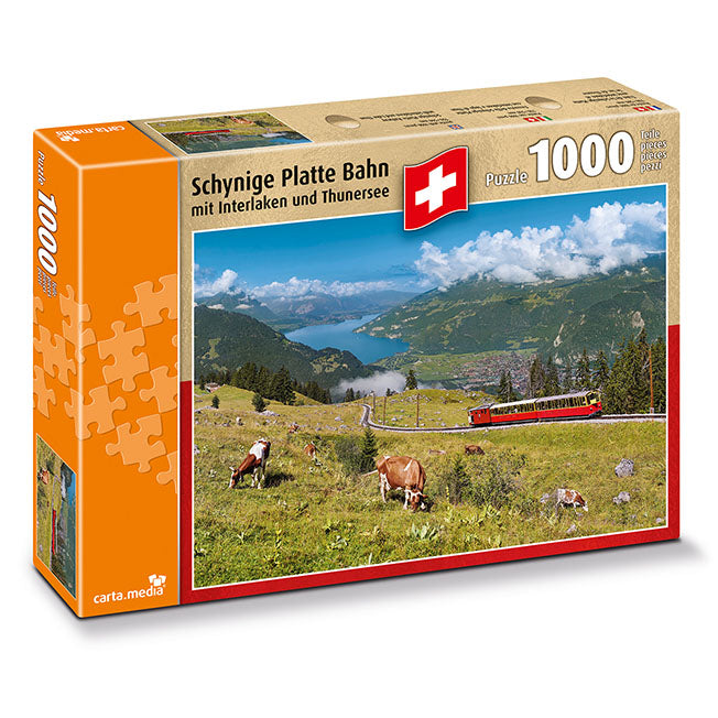Schynige Platte Bahn Puzzle 1000 Teile von carta.media für Senioren günstig online kaufen