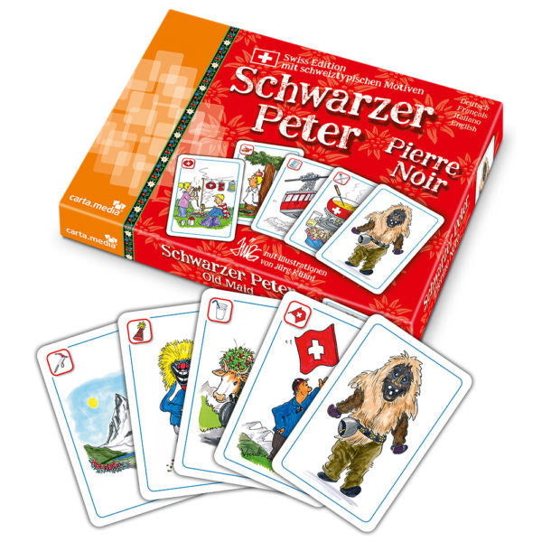 Schwarzer Peter (Swiss Edition) Pierre Noir. Beliebtes Kinder Kartenspiel günstig online kaufen auf Jasswelt.ch
