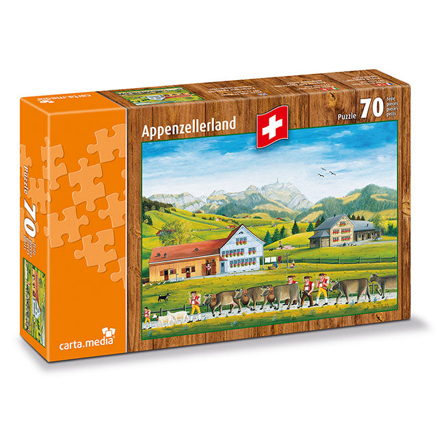 Appenzellerland Sommerstimmung Puzzle 70 Teile von carta.media für Kinder günstig online kaufen