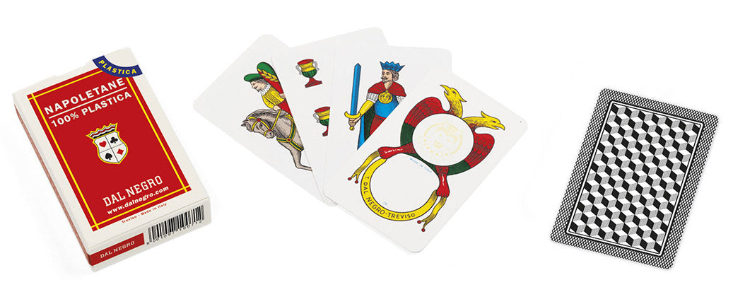 Dal Negro Napoletane Spielkarten rot für Erwachsene günstig online kaufen. Einzelne Karten.
