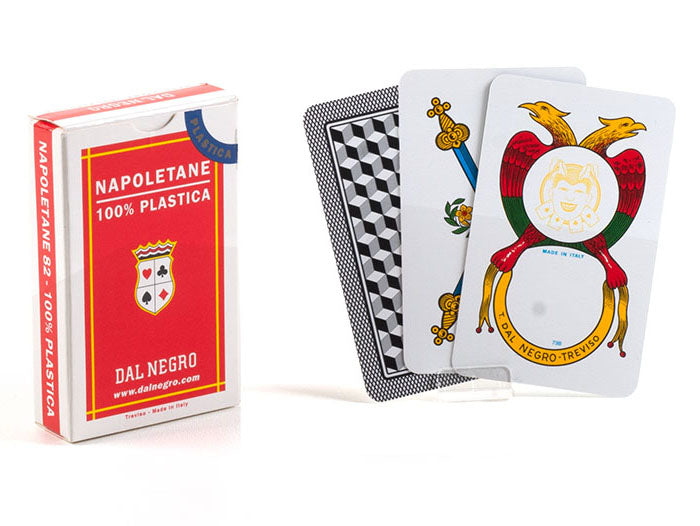 Dal Negro Napoletane Spielkarten rot für Erwachsene günstig online kaufen. Beliebtes Kartenspiel in Italien