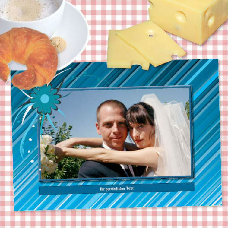 Personalisiertes Foto-Tischset Diagonal selber gestalten für Jubiläum. Günstig online kaufen.