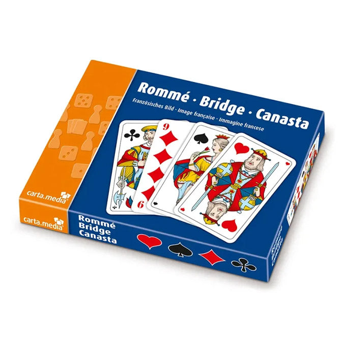 Romme Bridge Canasta Kartenspiel mit französischem Bild online günstig kaufen